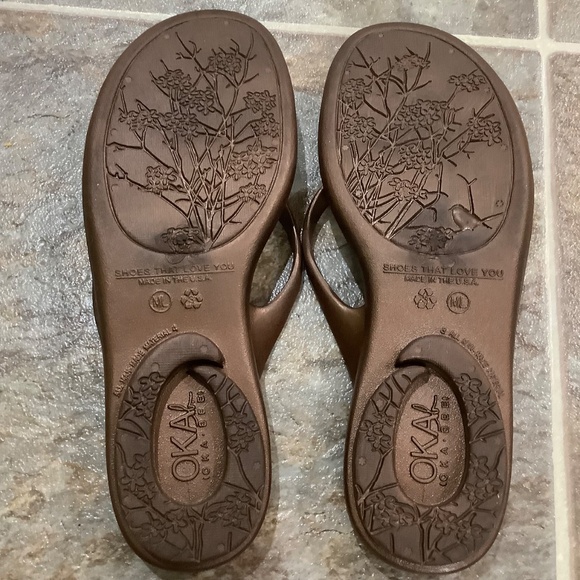 OKAL Flipflops Sz ML fit 8.5 approx - Picture 2 of 10